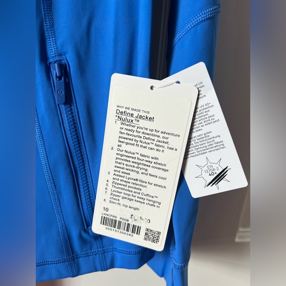 🆕Lululemon 🍋DEFINE JACKET *NULUX in PIPE DAY DREAM BLUE (PDDB) SZ 10 NWT RARE! - Picture 8 of 8